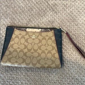 Large coach wristlet